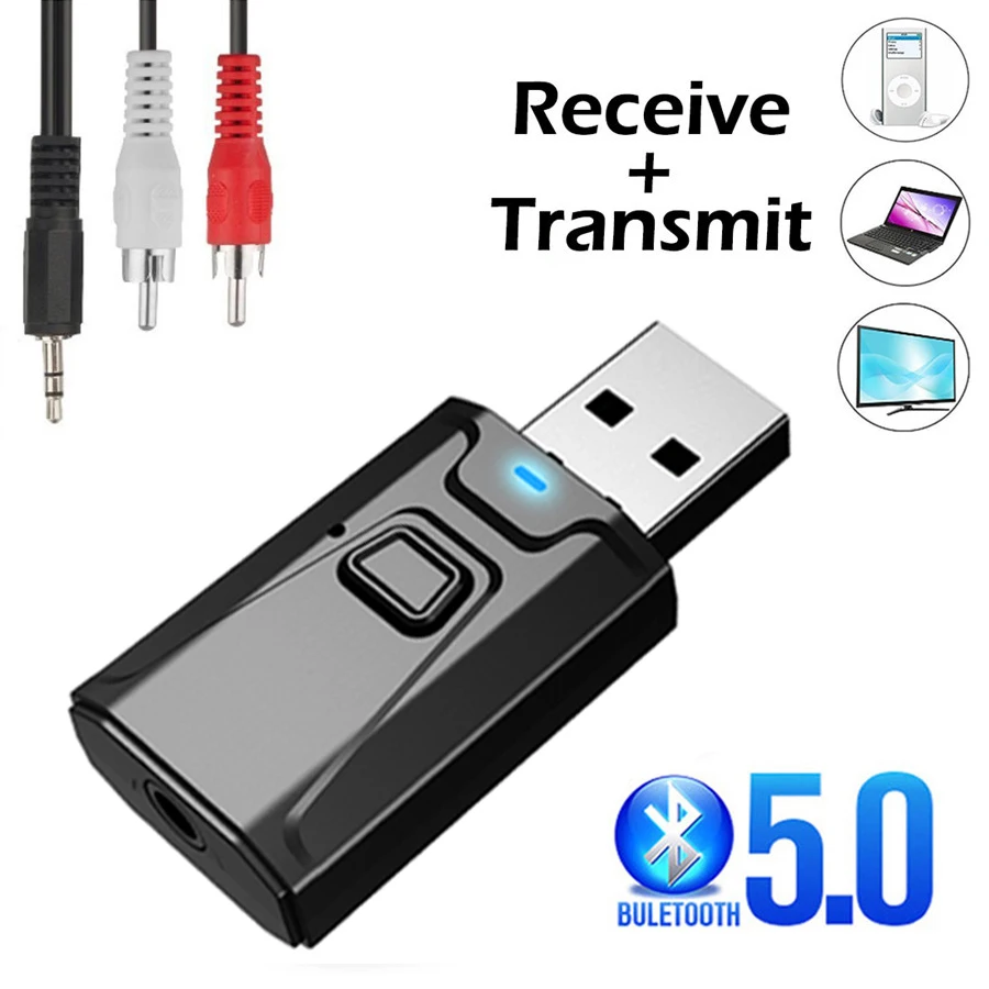 Home Cinema Receiver - USB Bluetooth 5.0 Передатчик Приемник Микрофон