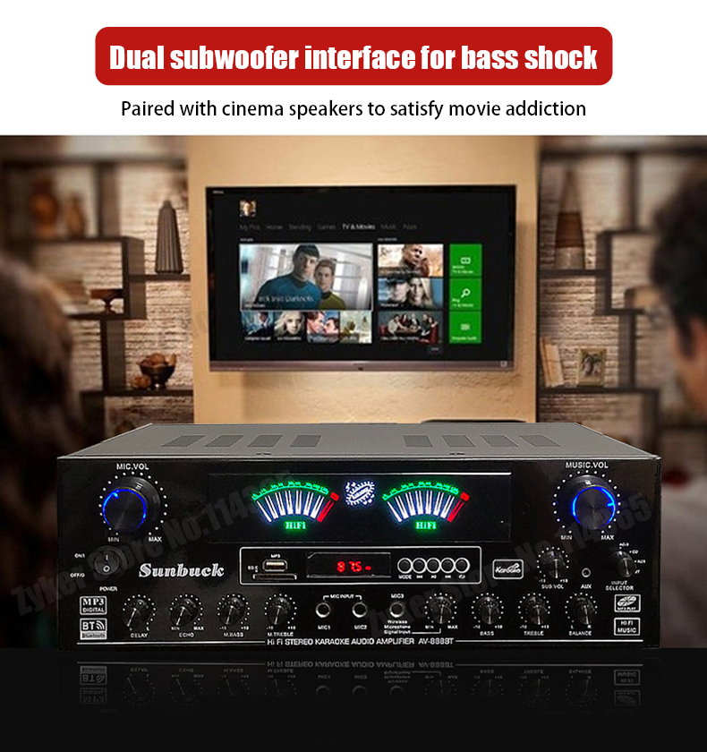 888BT 999BT цифровой усилитель – обзор и цена Home Cinema Receiver